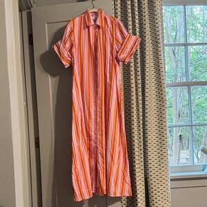 Livro Gibbons Dress in Sorbet Stripe